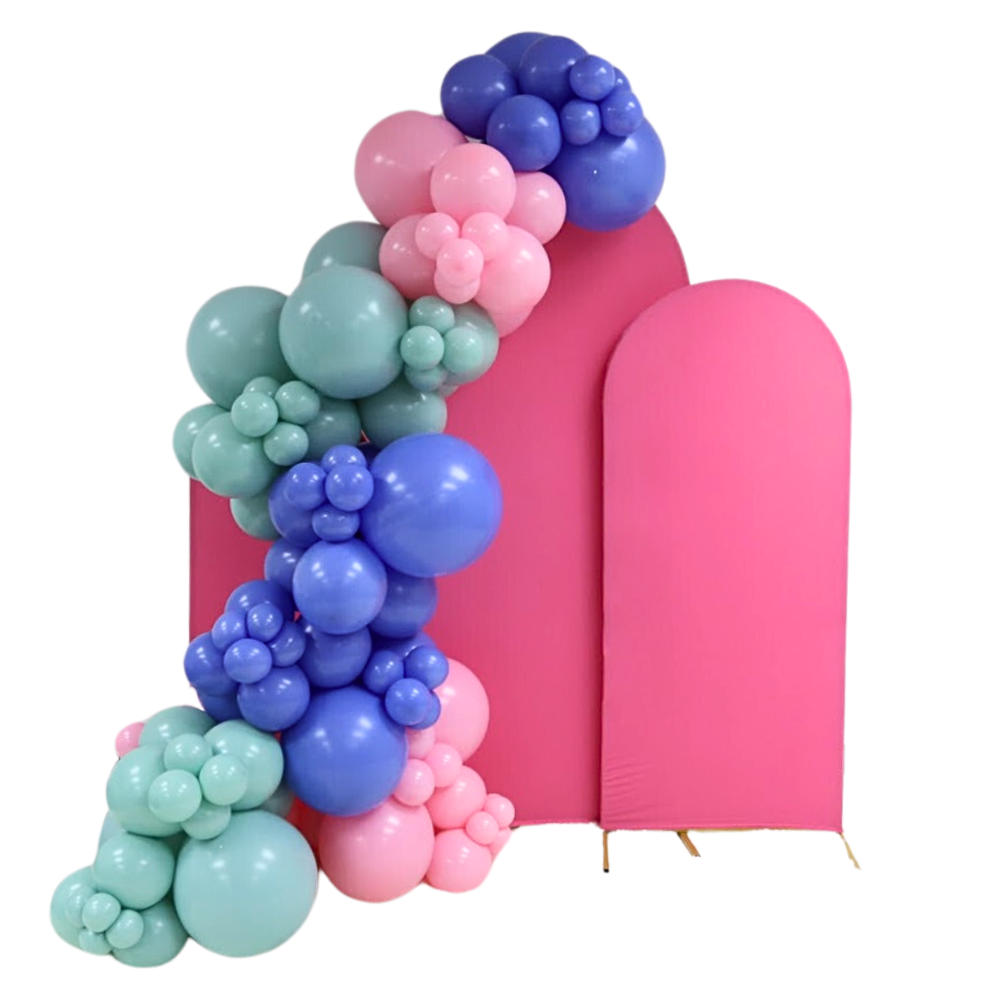 Triple Panel Backdrop with Balloon Garland