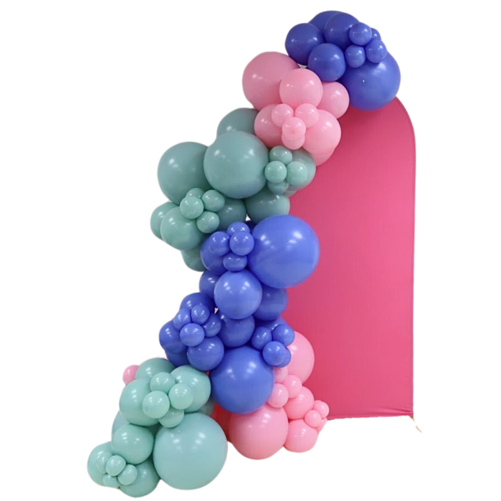 Single Panel Backdrop with Balloon Garland