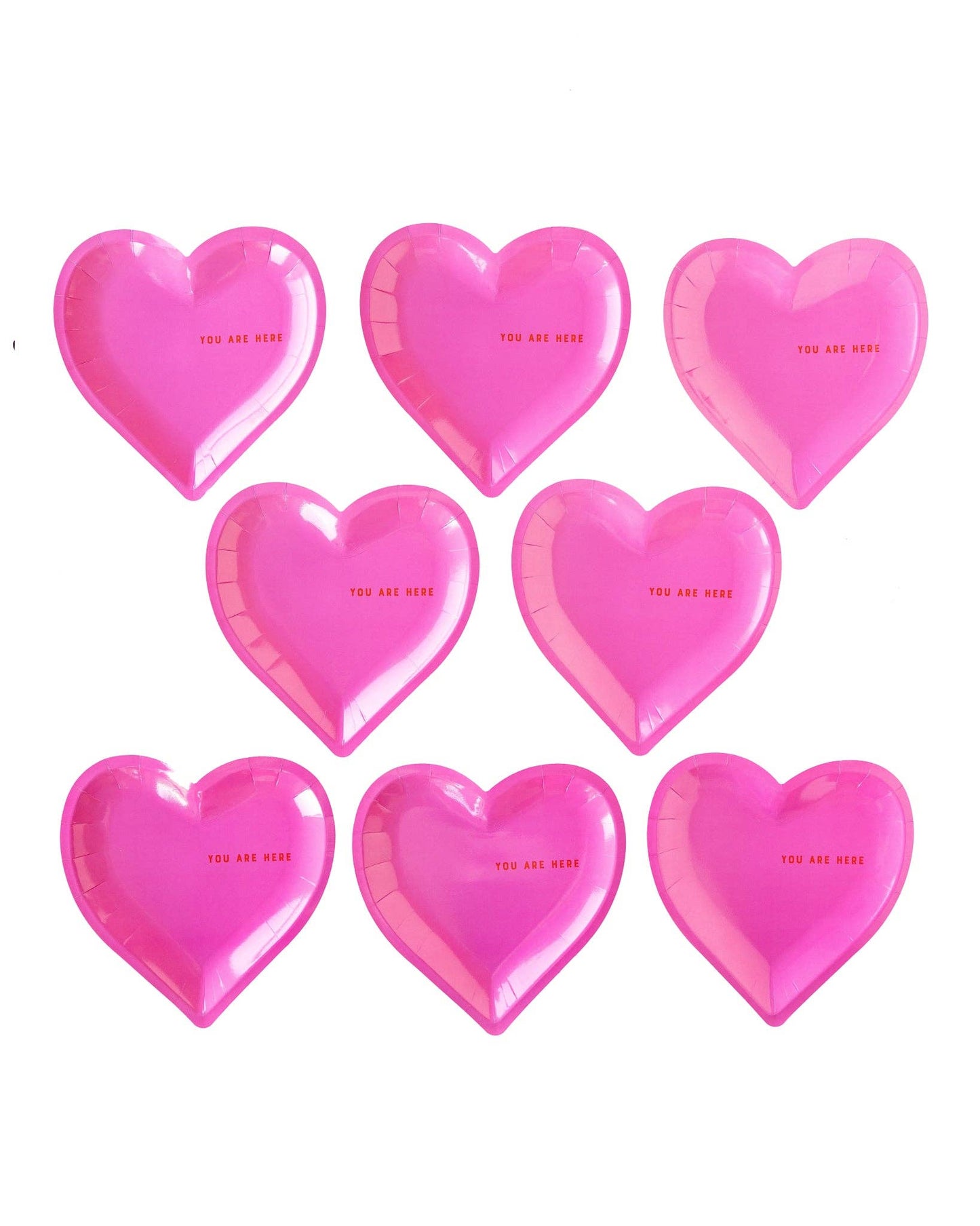 You are Here Shaped Paper Plate