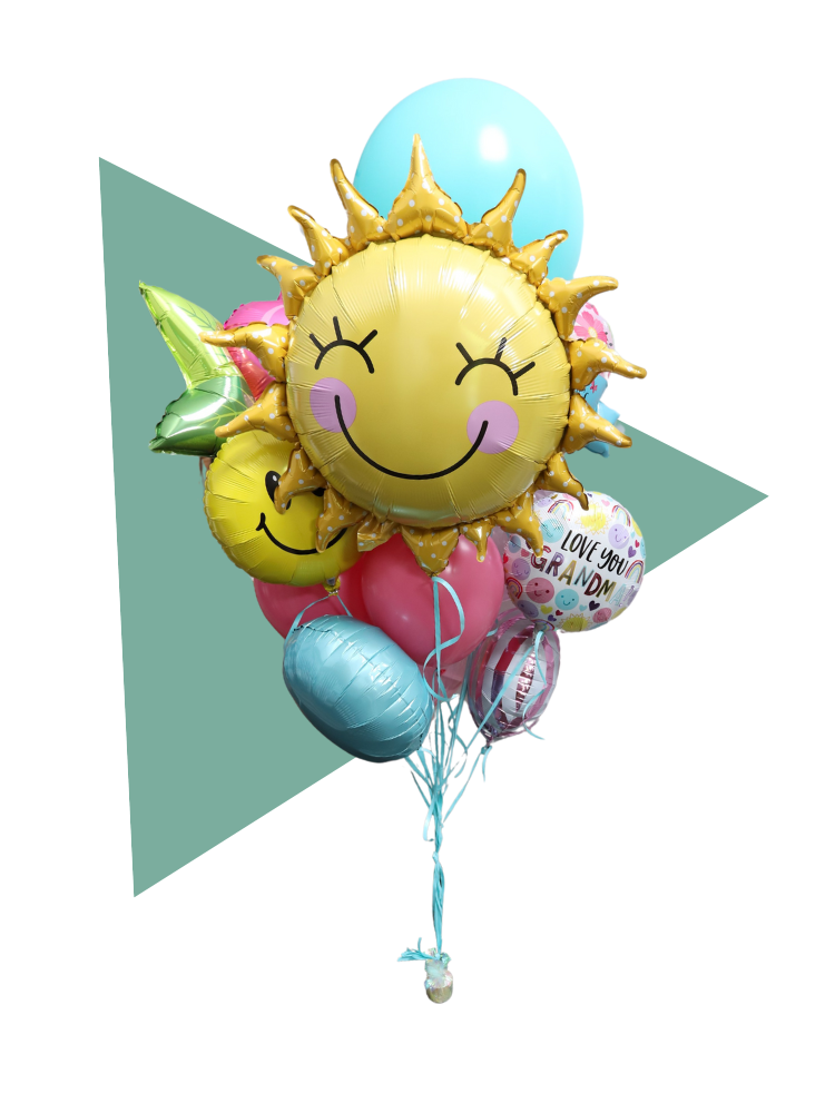 For the Best Grandma Helium Balloon Bouquet
