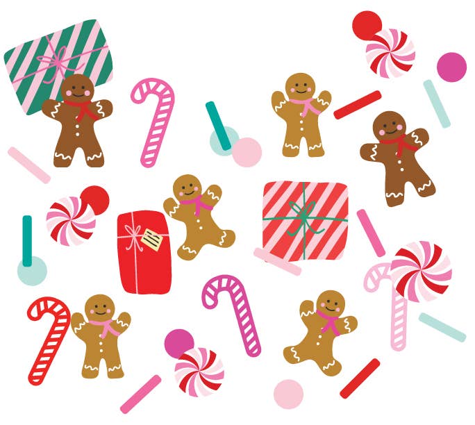 Gingerbread Giant Paper Confetti Mix