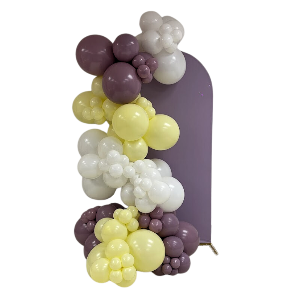 Single Panel Backdrop with Balloon Garland