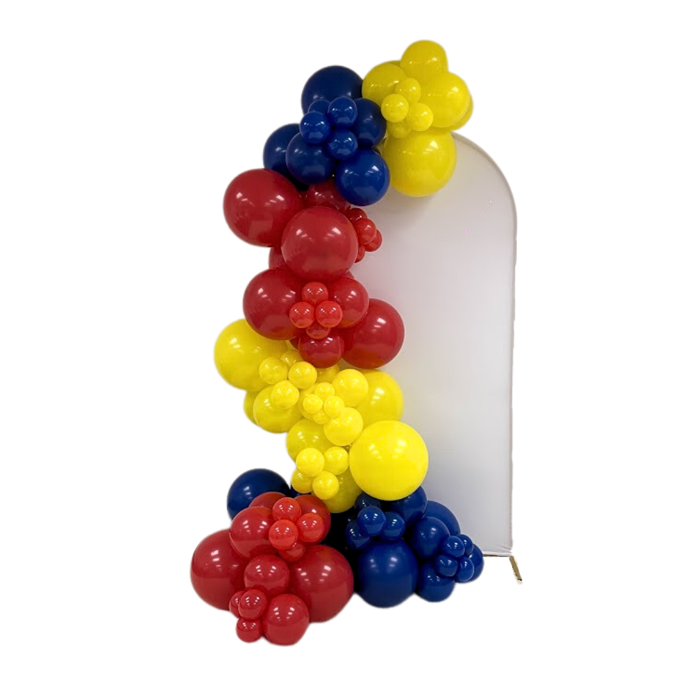 Single Panel Backdrop with Balloon Garland