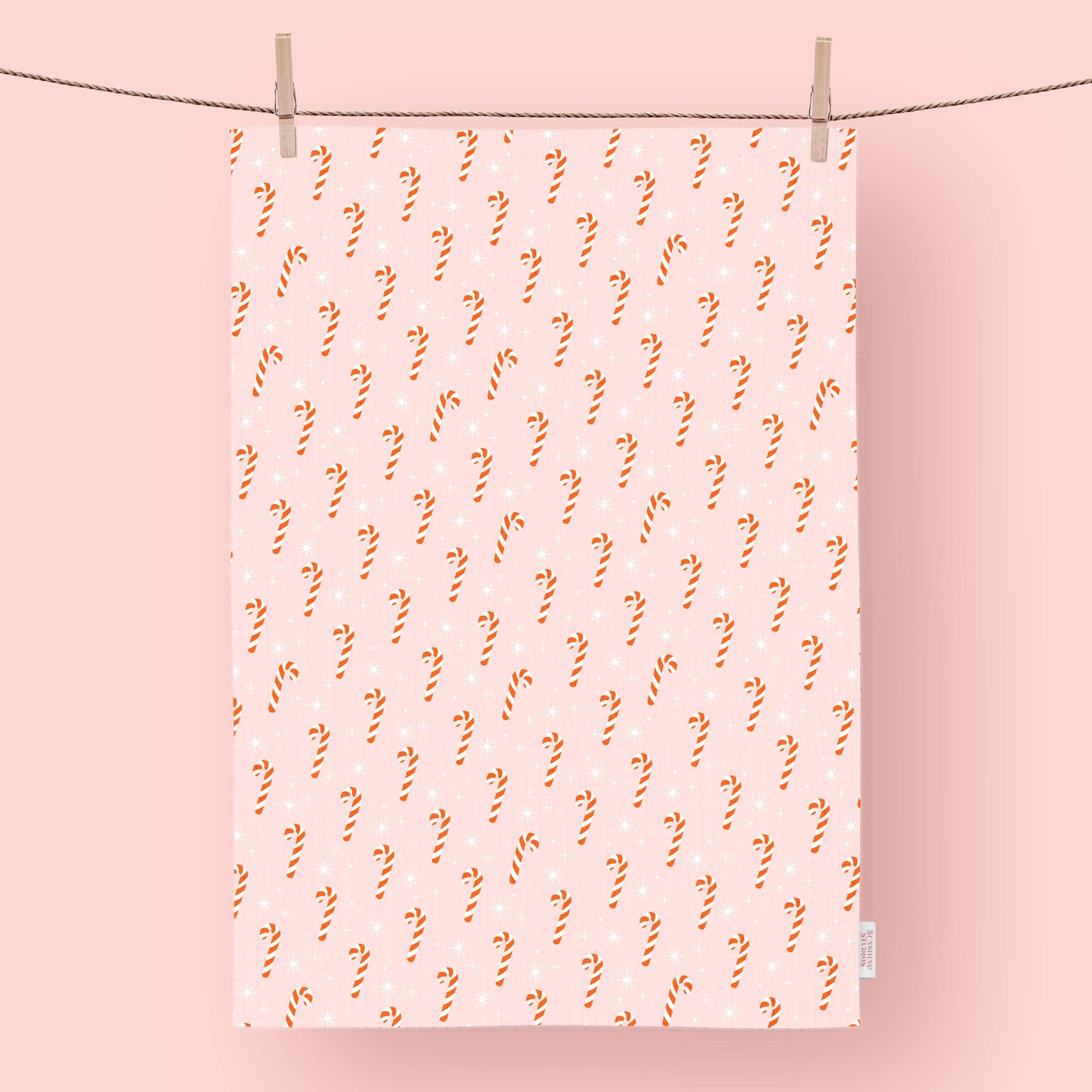 Kitchen Tea Towel | Candy Cane (Christmas Holiday)