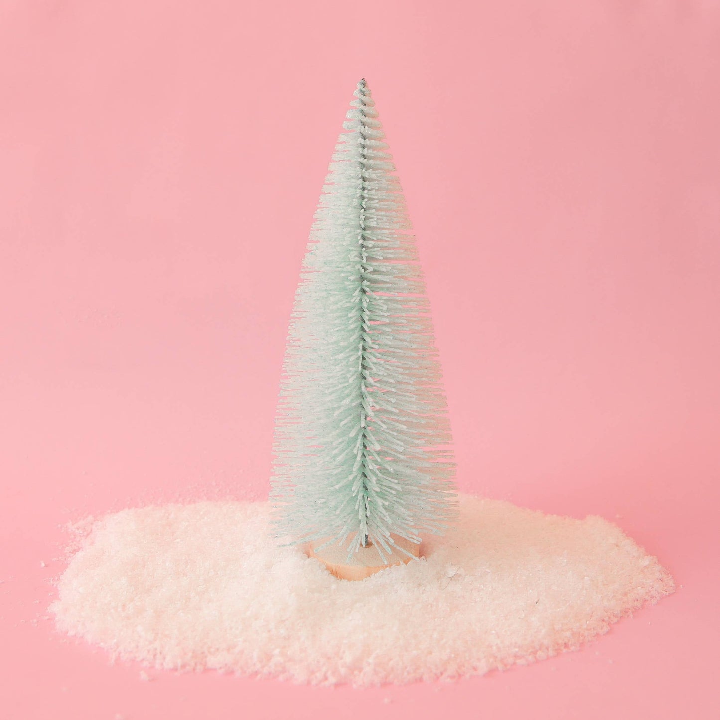 Bottle Brush Tree - Mint (Sparkle Christmas Tree): 13"
