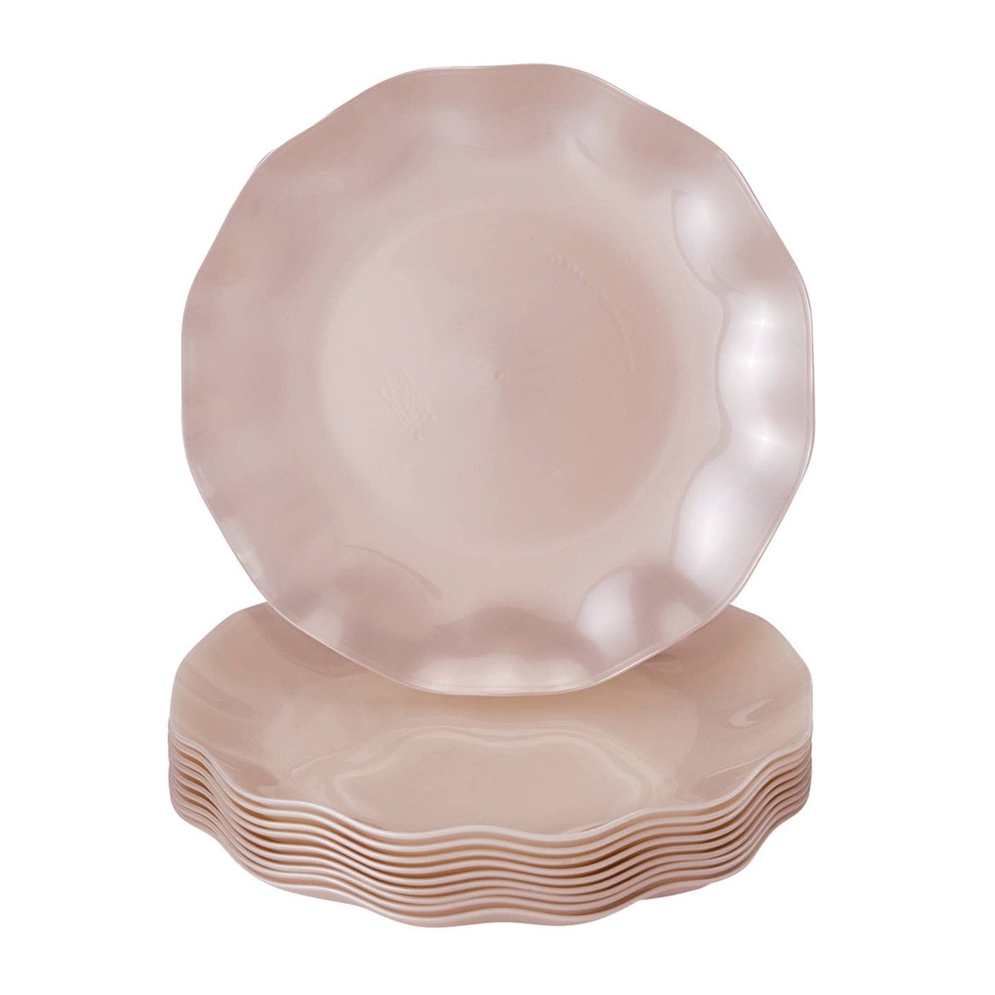 Veil Dinnerware Plates - Pearl: Dinner Plates