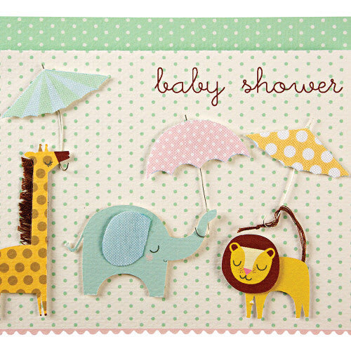 Animals & Umbrellas Card