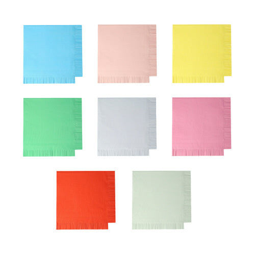 Assorted Bright Small Napkins