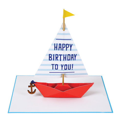 Sailing Boat Stand-Up Card