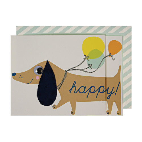 Sausage Dog Concertina Card