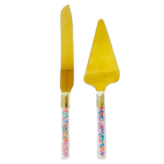 Sprinkle Handled Cake Server