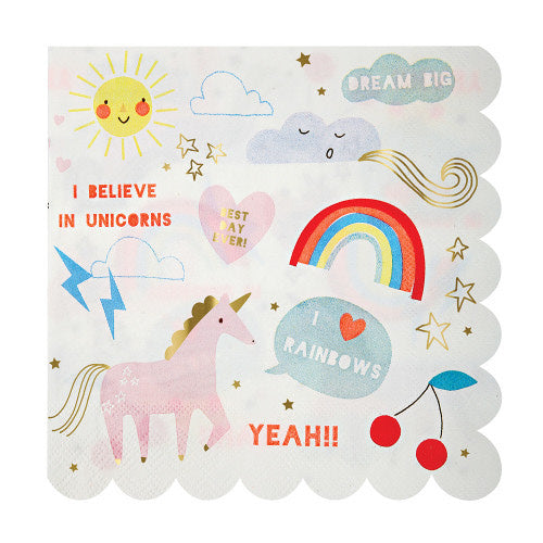 I Believe In Unicorns Large Napkins