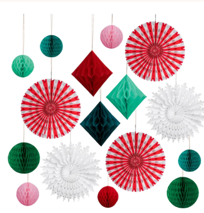 Christmas Honeycomb Decoration Kit