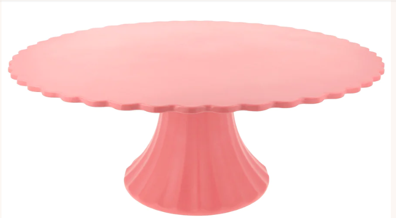 Large Pink Reusable Bamboo Cake Stand