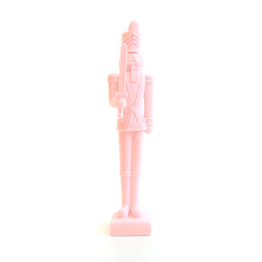 Light Pink Flocked Nutcracker