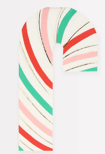 Stripy Candy Cane Napkins