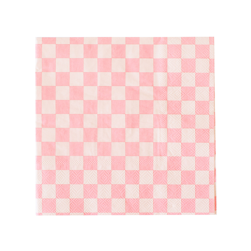 Check It! Tickle Me Pink Large Napkins - 16 Pk.