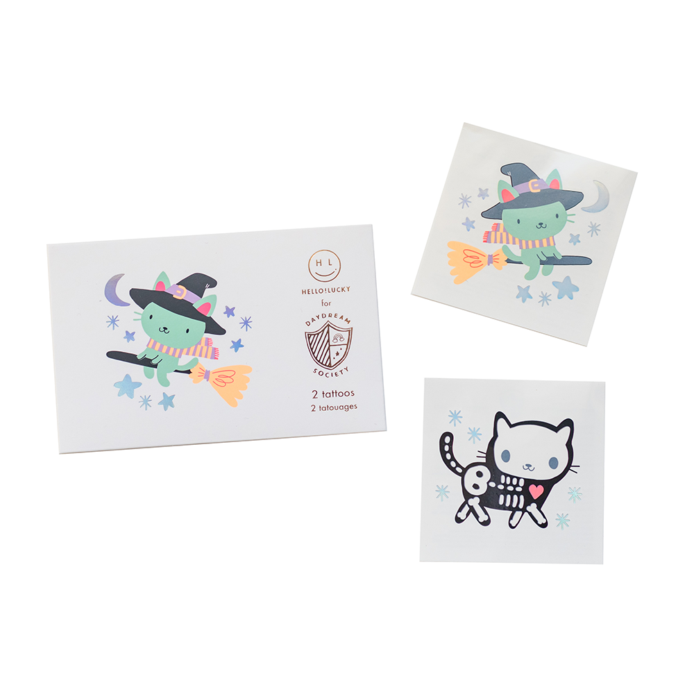 Meowloween Temporary Tattoos - 2 Pk.