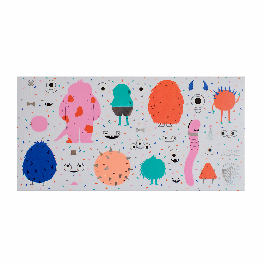 Little Monsters Build Your Own Monster Sticker Set - 4 Pk.