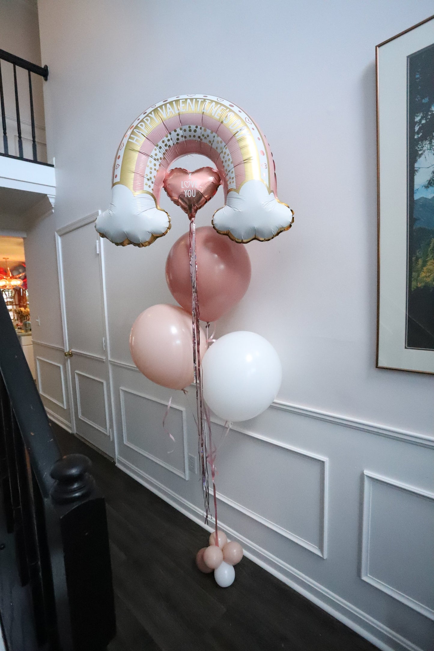 Valentine's Day Helium Bouquet | Boho Rainbow