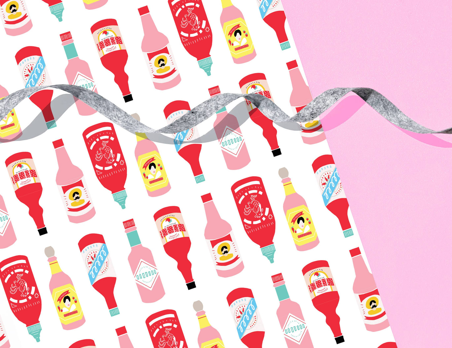 Hot Sauce Wrapping Paper Sheet