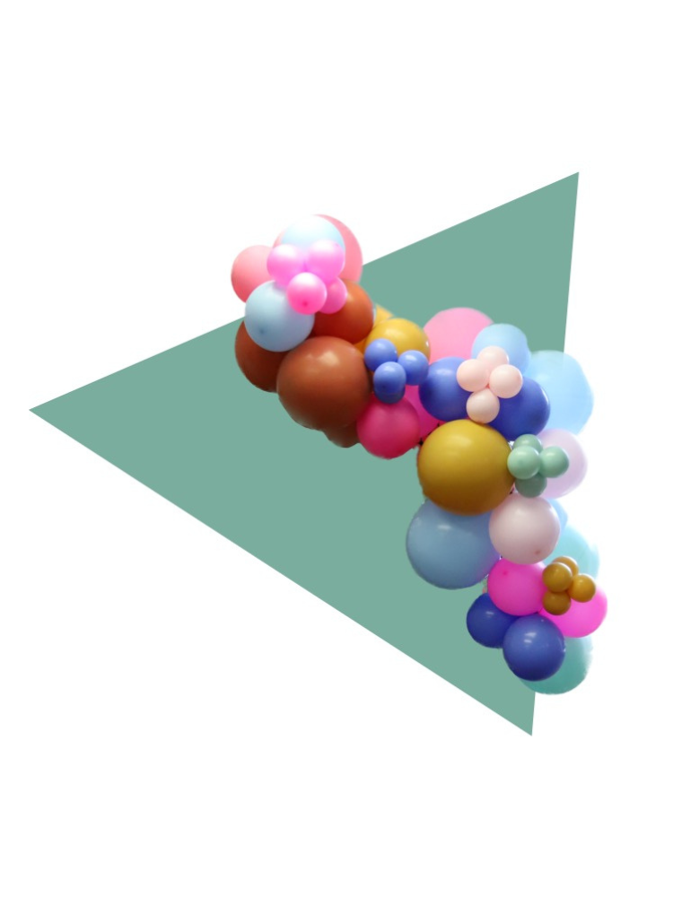 Custom Confetti Balloon Garland 3D