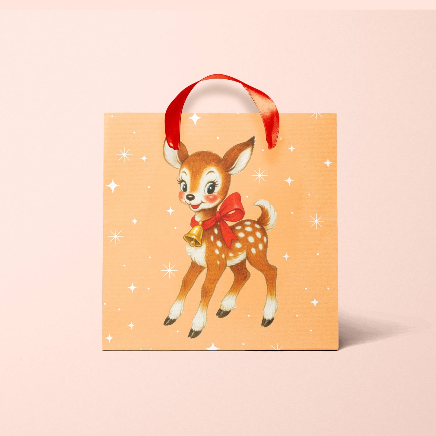Retro Deer Gift Bag: M