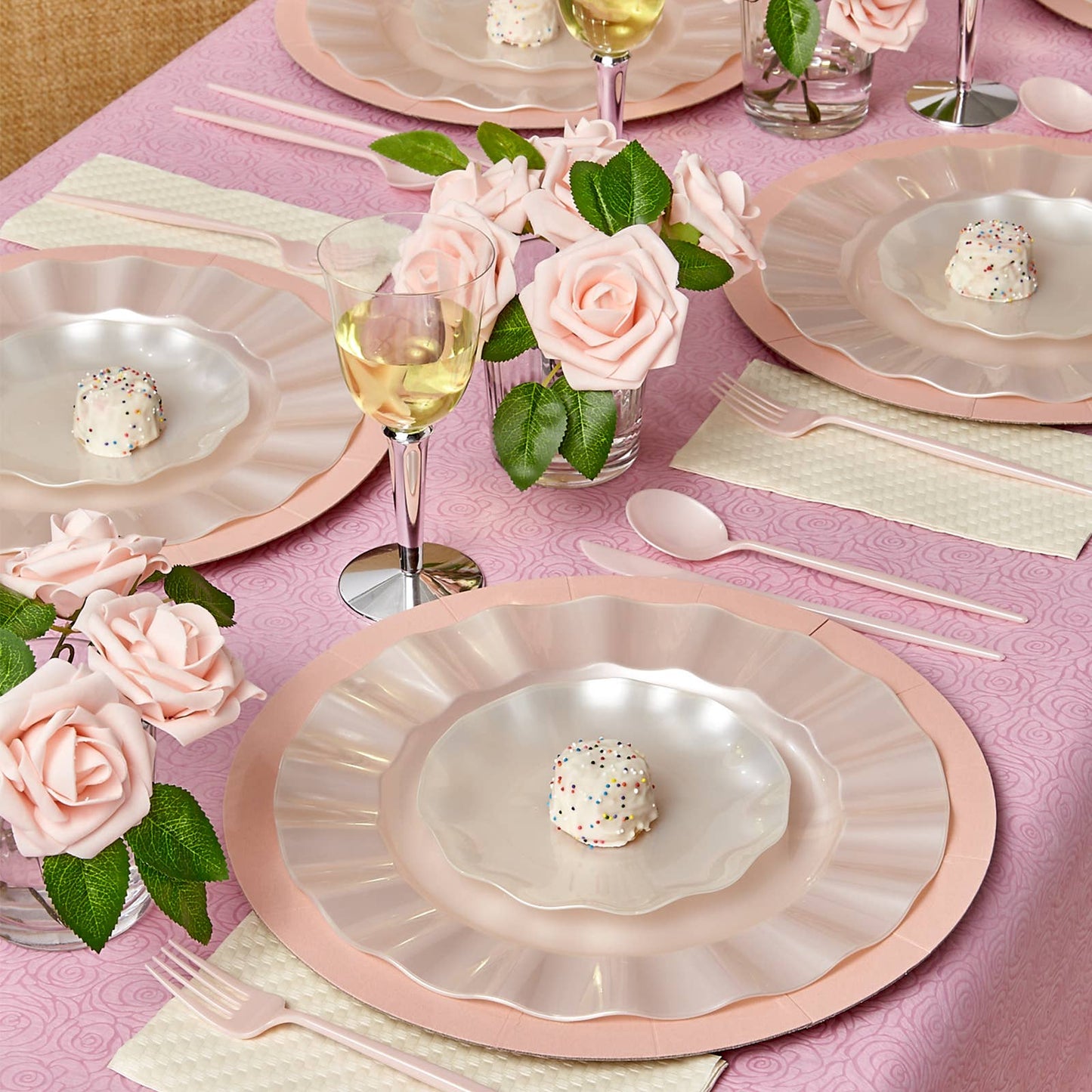 Veil Dinnerware Plates - Pearl: Dinner Plates