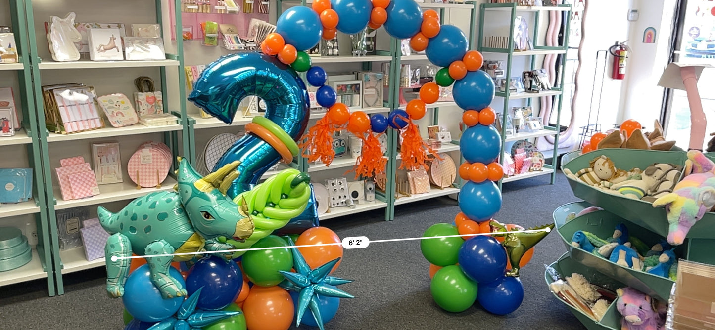 DELUXE Single Digit Balloon Marquee Stacker + Gravity Arch