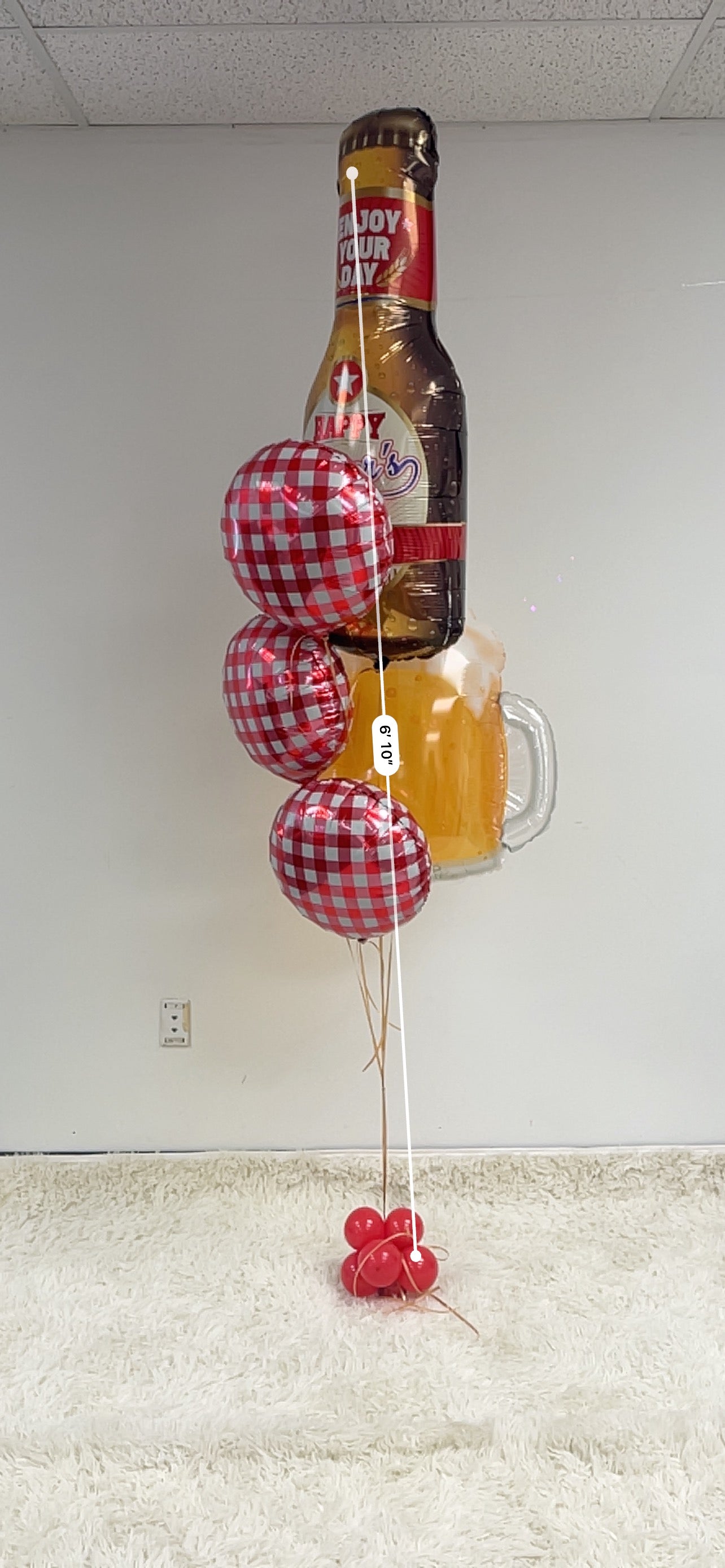 Father's Day | Hoppin' Dad Beer Themed Helium Bouquet
