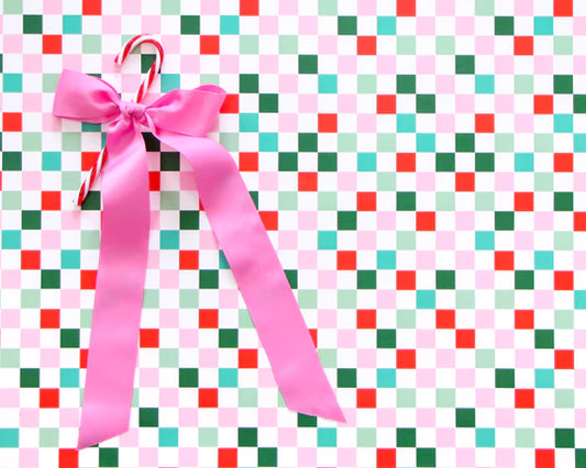 Christmas Checkerboard Wrapping Paper
