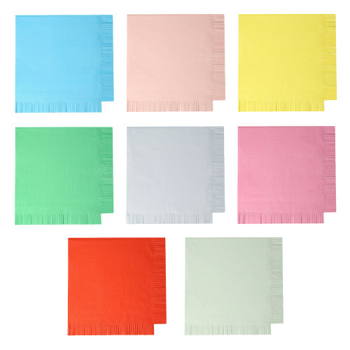 Assorted Bright Large Napkins