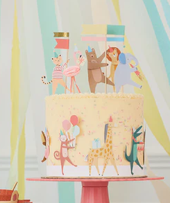 Animal Parade Cake Wrap & Toppers