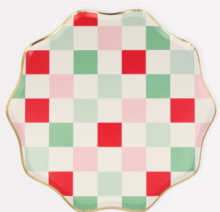 Multi Check Dinner Plates