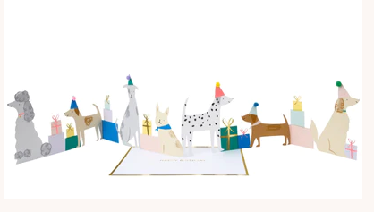 Dog Party Birthday Card