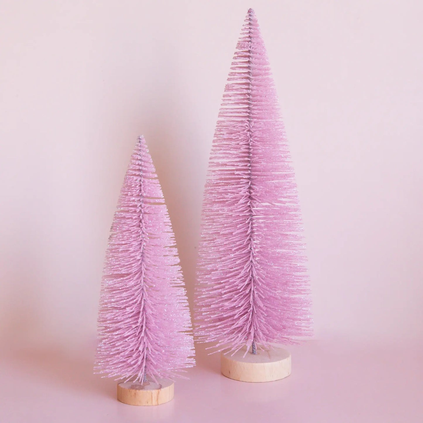 Bottle Brush Tree - Cool Pink (Sparkle Christmas Tree): 13 inch