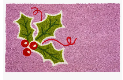 Christmas Holly Berry Doormat 24x36