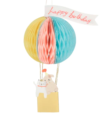 Honeycomb Hot Air Birthday Card