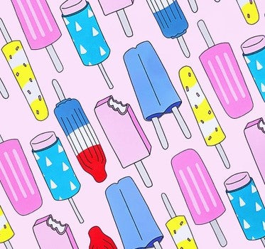 Popsicle Wrapping Paper Sheet