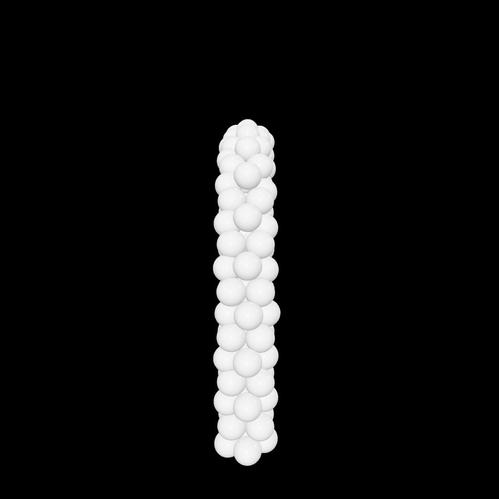 class balloon arch mockup in white