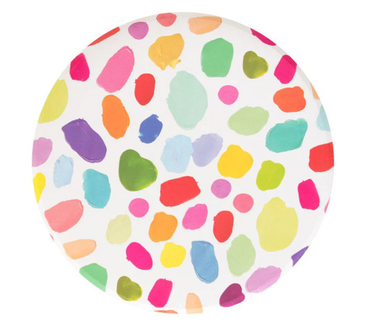 Oh Happy Day Rainbow Speckle Kindah Plates | Large