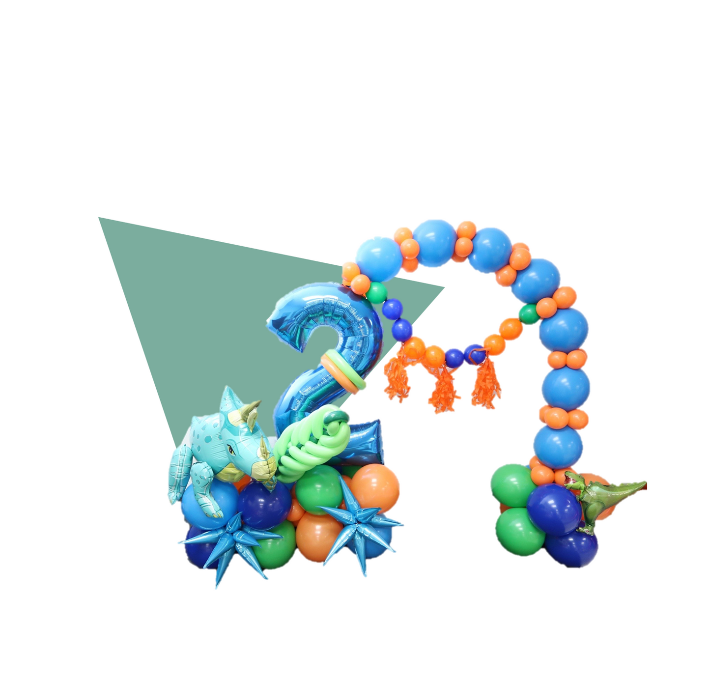 DELUXE Single Digit Balloon Marquee Stacker + Gravity Arch