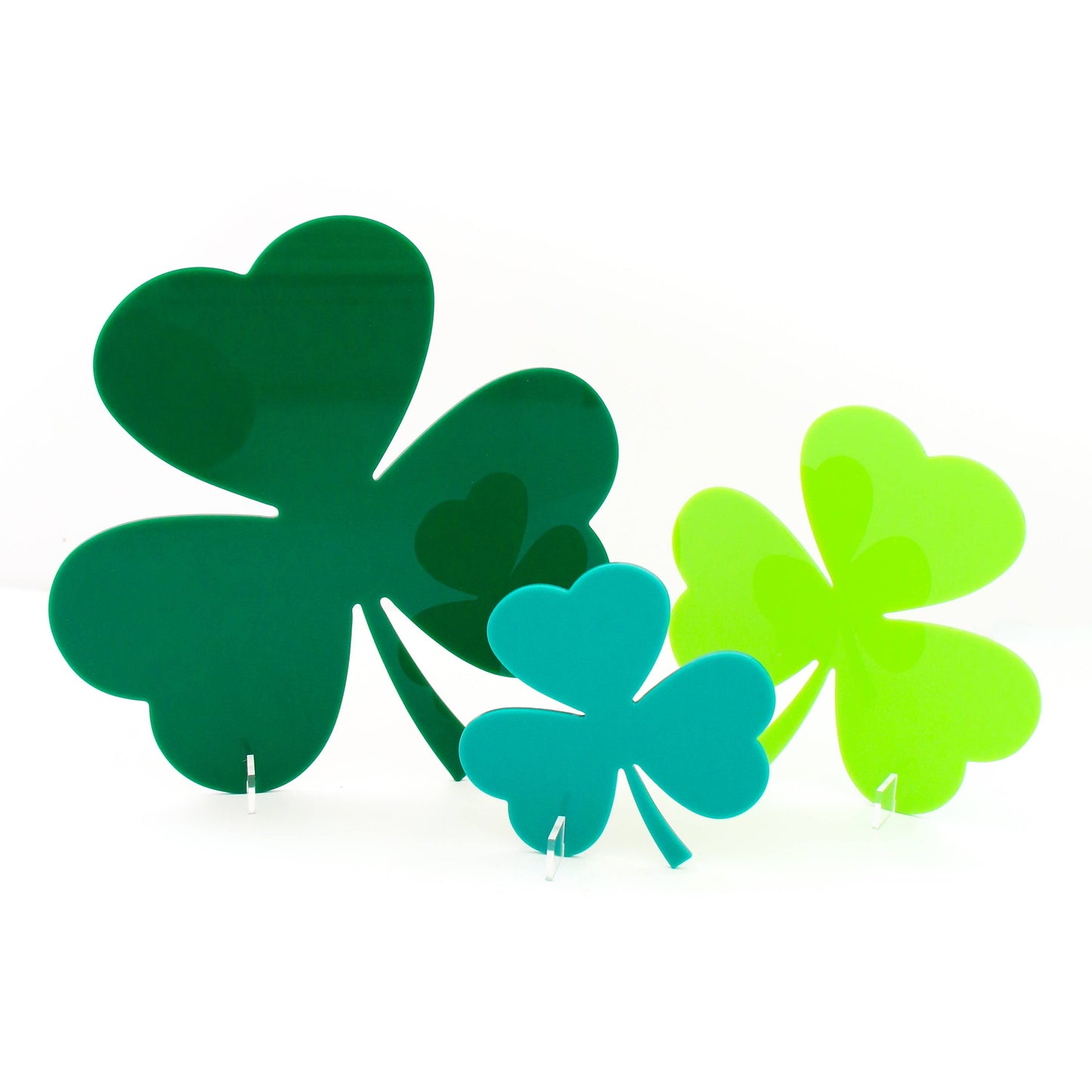 Acrylic shamrock set for St. Patrick’s day