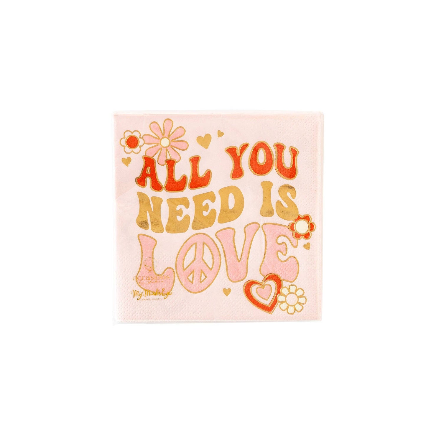 Occasions by Shakira - All you Need is Love Napkin