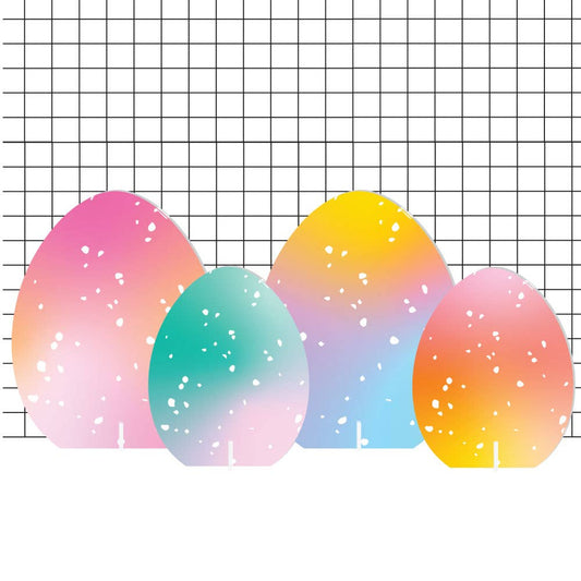 Gradient Acrylic Easter Eggs