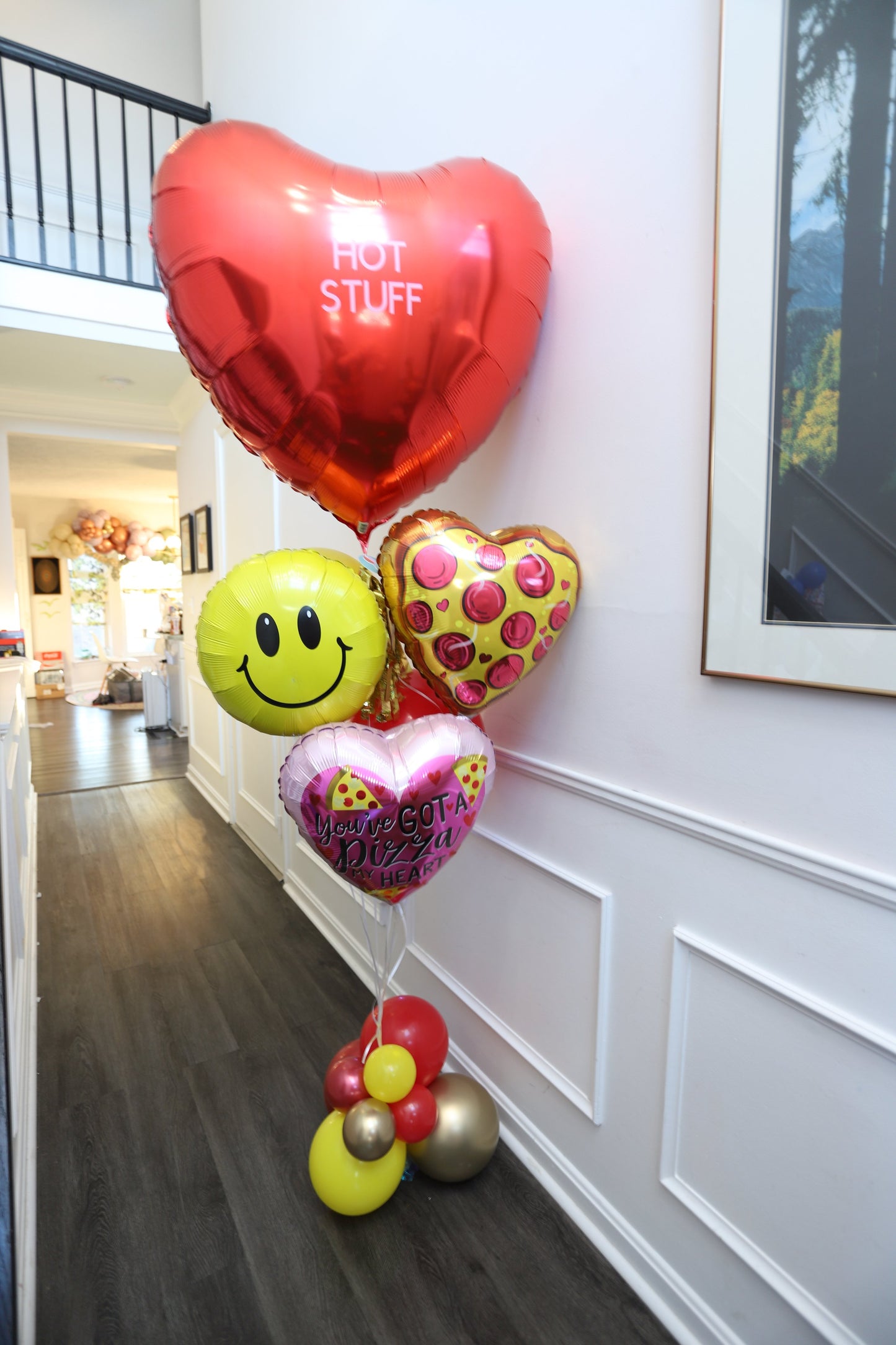 Valentine's Day Helium Bouquet | Pizza My Heart