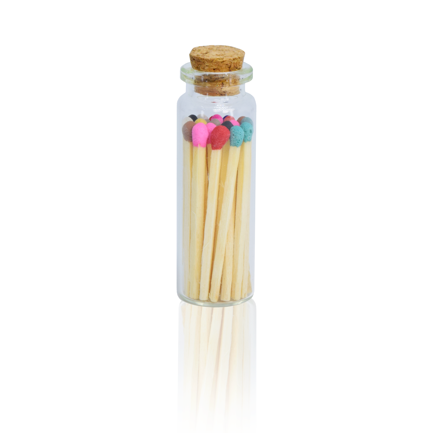 Small Match Bottles - Safety Matches in Jars - Rainbow