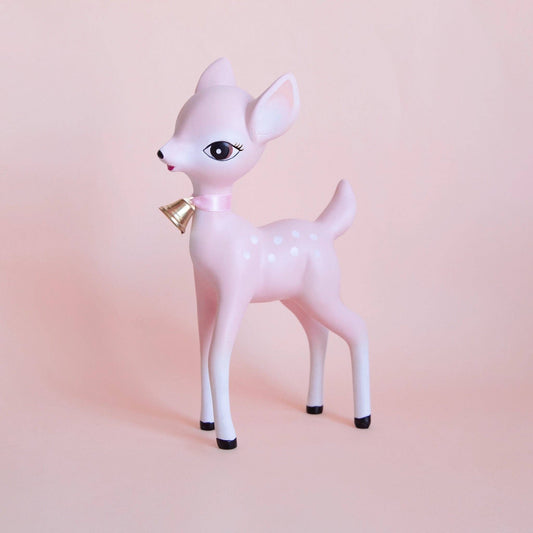 Retro Deer Figurine - Pink